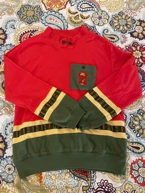 Vintage Colorblock Crest Golf Sweatshirt